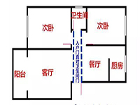入戶門正對著衛(wèi)生間，客人來了太尷尬了